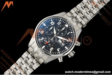 IWC - Pilots Chrono IW388113 41mm SS/SS Blk/Num APSF Cal. 69385 Mod