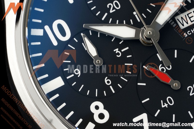 IWC - Pilots Chrono IW388111 41mm SS/LE Blk/Num APSF Cal. 69385 Mod