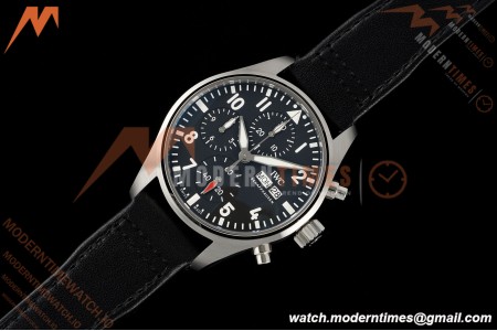 IWC - Pilots Chrono IW388111 41mm SS/LE Blk/Num APSF Cal. 69385 Mod