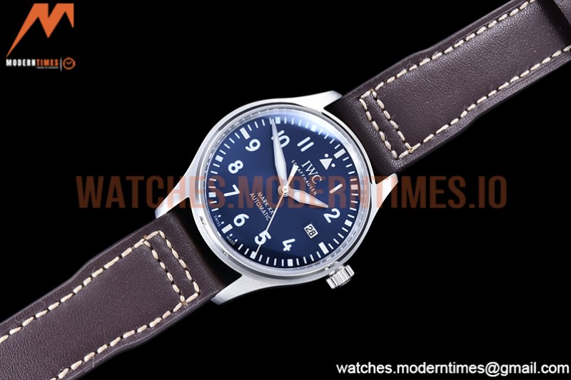 IWC - Mark XX IW328203 Brn SS/LE Blue YBF MY9015
