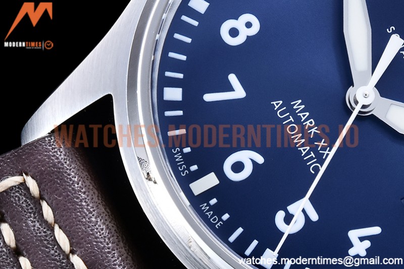 IWC - Mark XX IW328203 Brn SS/LE Blue YBF MY9015