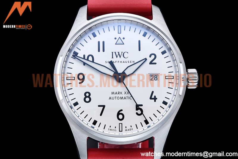 IWC - Mark XX IW328207 Red SS/LE White M+F MY9015