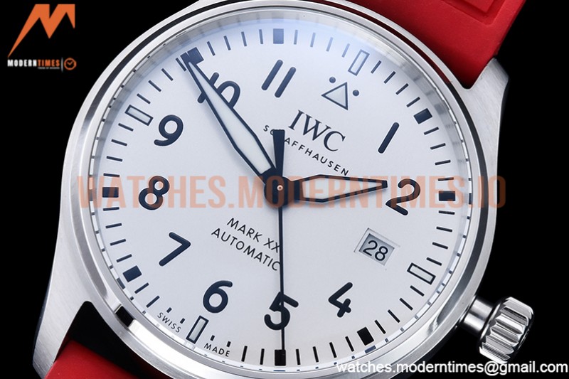IWC - Mark XX IW328207 Red SS/LE White M+F MY9015