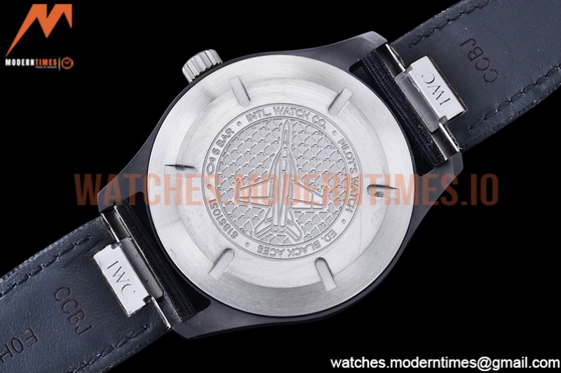 IWC - Pilot IW326905 Black Aces CER/NY White M+F MY9039