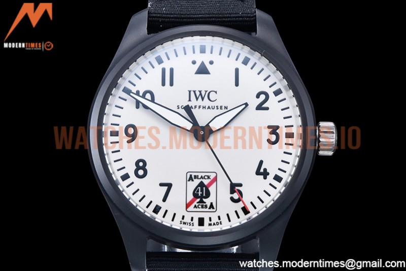IWC - Pilot IW326905 Black Aces CER/NY White M+F MY9039
