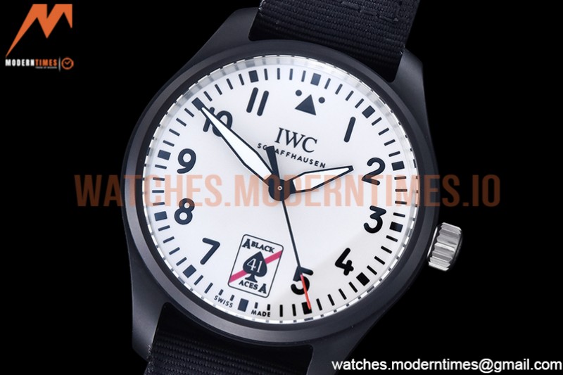 IWC - Pilot IW326905 Black Aces CER/NY White M+F MY9039