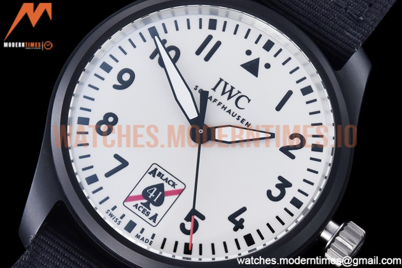 IWC - Pilot IW326905 Black Aces CER/NY White M+F MY9039