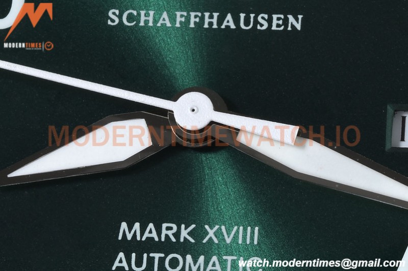 IWC - Mark XVIII 40mm Pilots Automatic SS/LE Green GDF MY8215