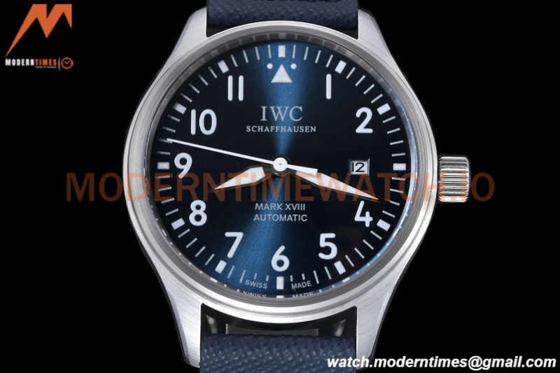 IWC - Mark XVIII 40mm Pilots Automatic SS/LE Blue GDF MY8215