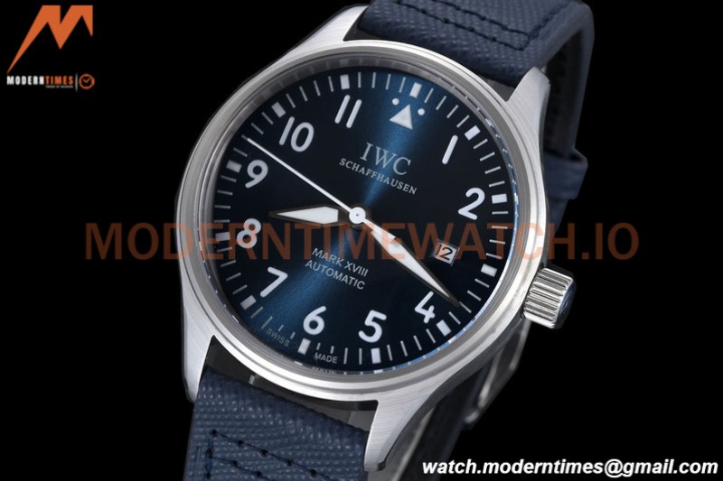 IWC - Mark XVIII 40mm Pilots Automatic SS/LE Blue GDF MY8215