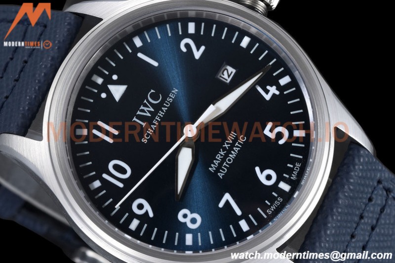 IWC - Mark XVIII 40mm Pilots Automatic SS/LE Blue GDF MY8215