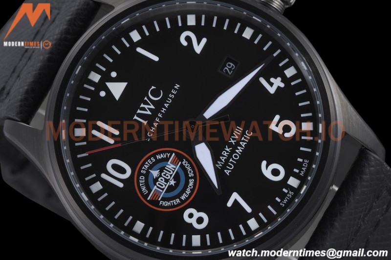 IWC - Mark XVIII 40mm Pilots Top Gun "SFTI" Automatic DLC/NY Black GDF MY8215