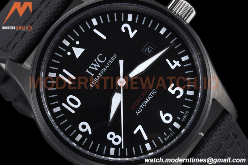 IWC - Mark XVIII 40mm Pilots Automatic DLC/NY Black GDF MY8215