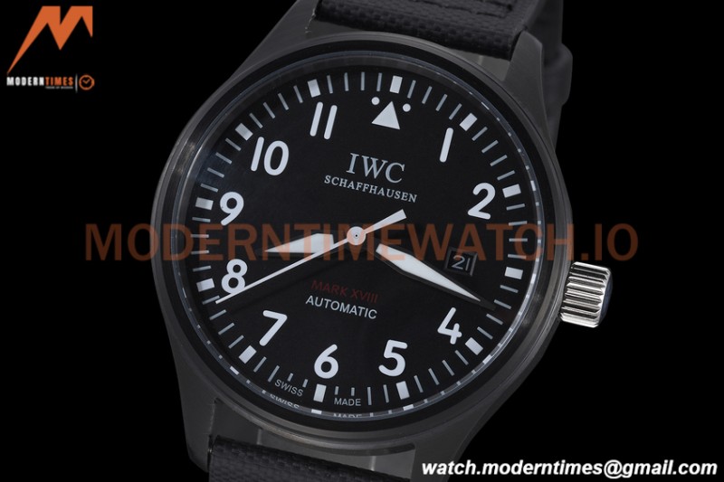 IWC - Mark XVIII 40mm Pilots Automatic DLC/NY Black GDF MY8215