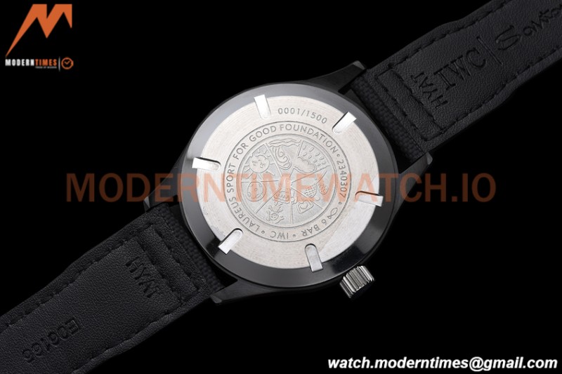 IWC - Mark XVIII 40mm Pilots Automatic DLC/NY Blue GDF MY8215
