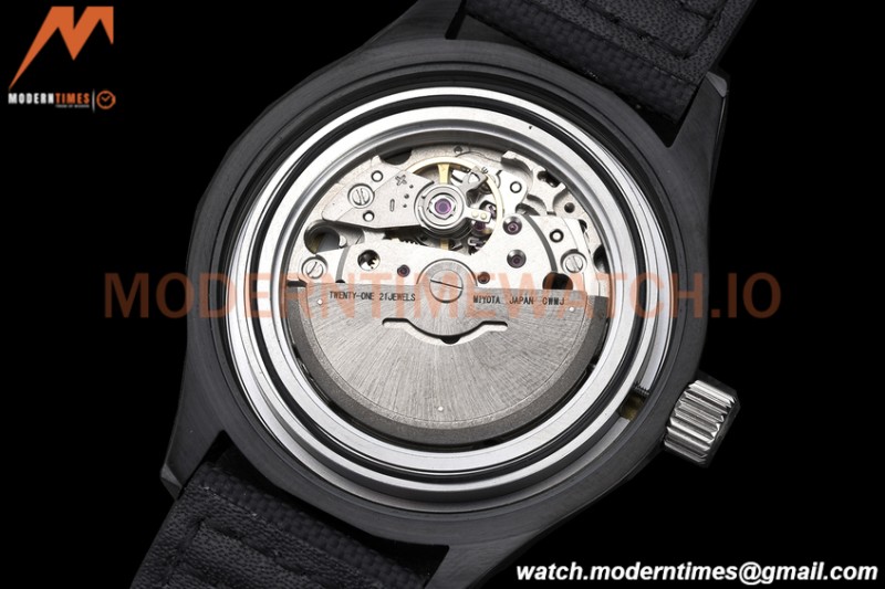 IWC - Mark XVIII 40mm Pilots Automatic DLC/NY Blue GDF MY8215