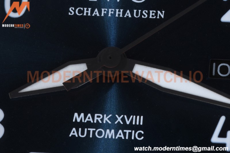 IWC - Mark XVIII 40mm Pilots Automatic DLC/NY Blue GDF MY8215