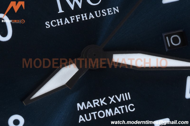 IWC - Mark XVIII 40mm Pilots Automatic DLC/NY Blue GDF MY8215