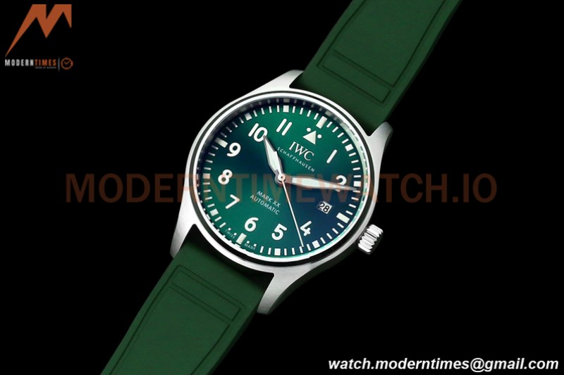 IWC - Pilots Mark XX 40mm IW328205 Automatic SS/LE Green M+F MY9015