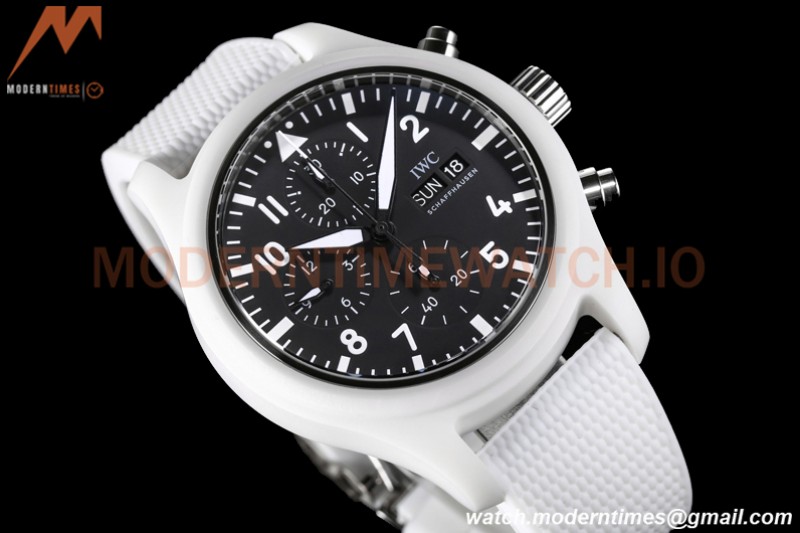 IWC - Pilots Chrono Top Gun IW389105 CER/RU Blk/Num TWF A7750
