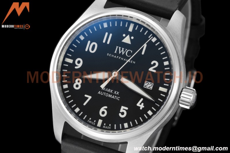 IWC - Pilots Mark XX 40mm Automatic IW328201 SS/LE Black V7F A2892