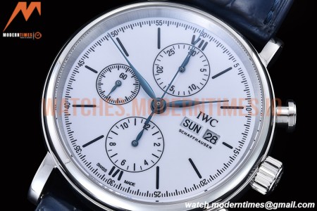 IWC - Portofino Chrono IW3910 SS/LE Wht/Blk Stk TWF A7750