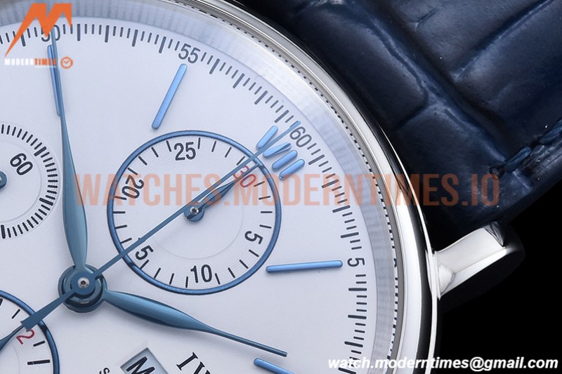 IWC - Portofino Chrono IW3910 SS/LE Wht/Blue Stk TWF A7750