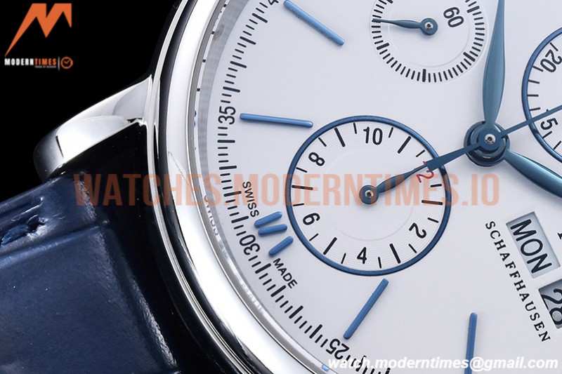 IWC - Portofino Chrono IW3910 SS/LE Wht/Blue Stk TWF A7750