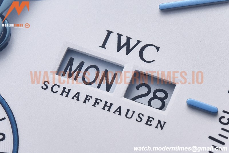 IWC - Portofino Chrono IW3910 SS/LE Wht/Blue Stk TWF A7750