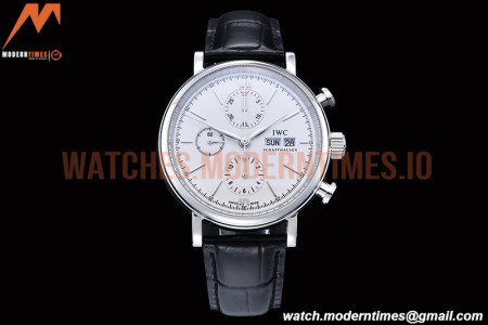 IWC - Portofino Chrono IW3910 SS/LE Wht/SS Stk TWF A7750
