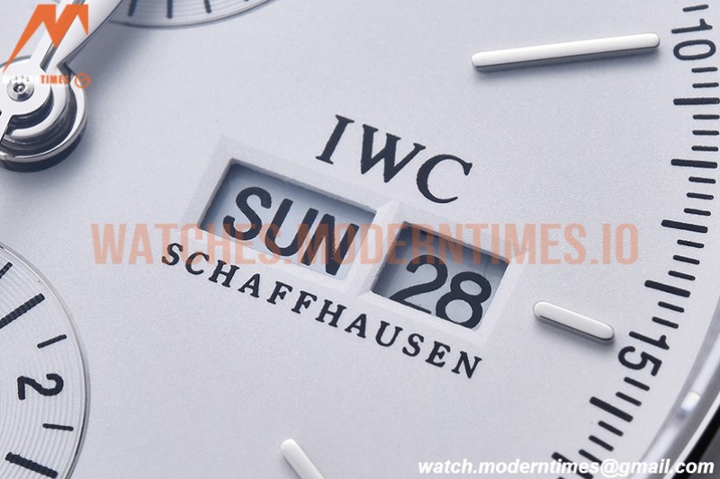 IWC - Portofino Chrono IW3910 SS/LE Wht/SS Stk TWF A7750