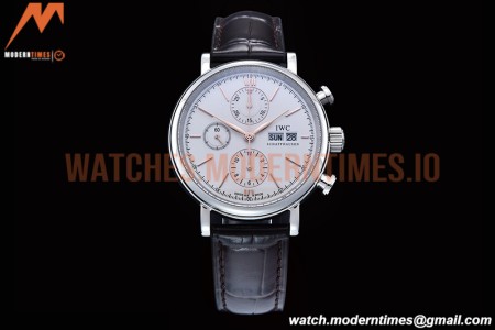 IWC - Portofino Chrono IW3910 SS/LE Wht/RG Stk TWF A7750