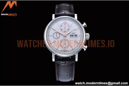 IWC - Portofino Chrono IW3910 SS/LE Wht/RG Stk TWF A7750