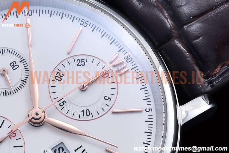 IWC - Portofino Chrono IW3910 SS/LE Wht/RG Stk TWF A7750