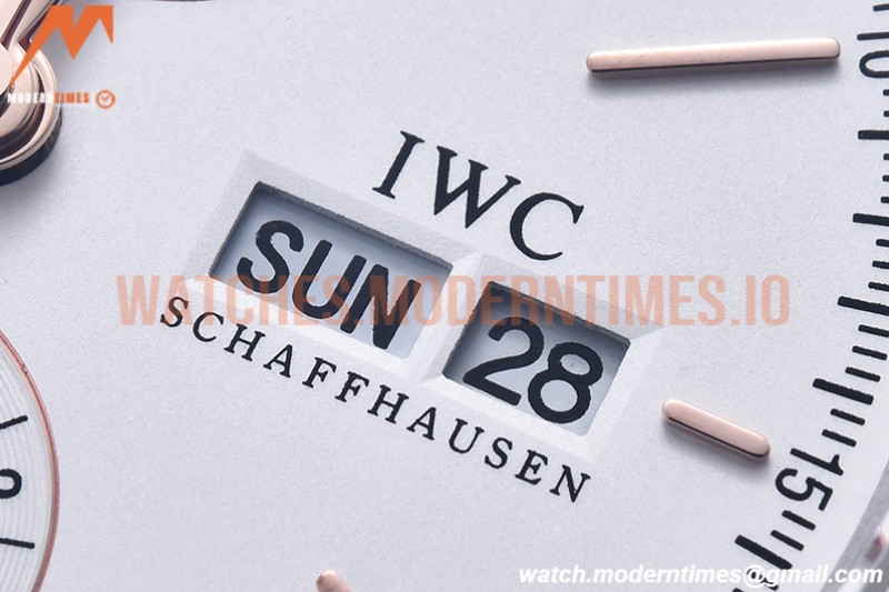 IWC - Portofino Chrono IW3910 SS/LE Wht/RG Stk TWF A7750
