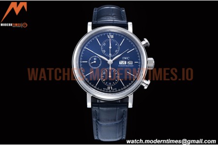 IWC - Portofino Chrono IW3910 SS/LE Blue/SS Stk TWF A7750