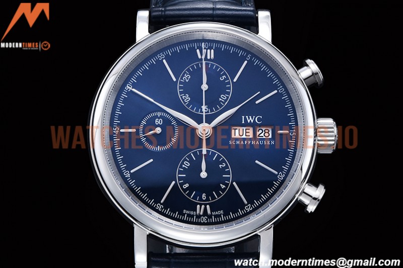 IWC - Portofino Chrono IW3910 SS/LE Blue/SS Stk TWF A7750