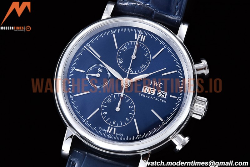 IWC - Portofino Chrono IW3910 SS/LE Blue/SS Stk TWF A7750