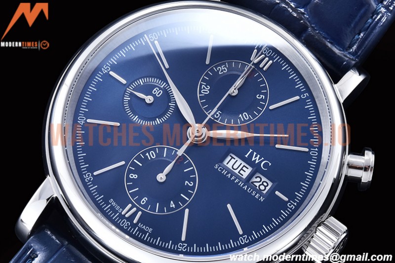IWC - Portofino Chrono IW3910 SS/LE Blue/SS Stk TWF A7750