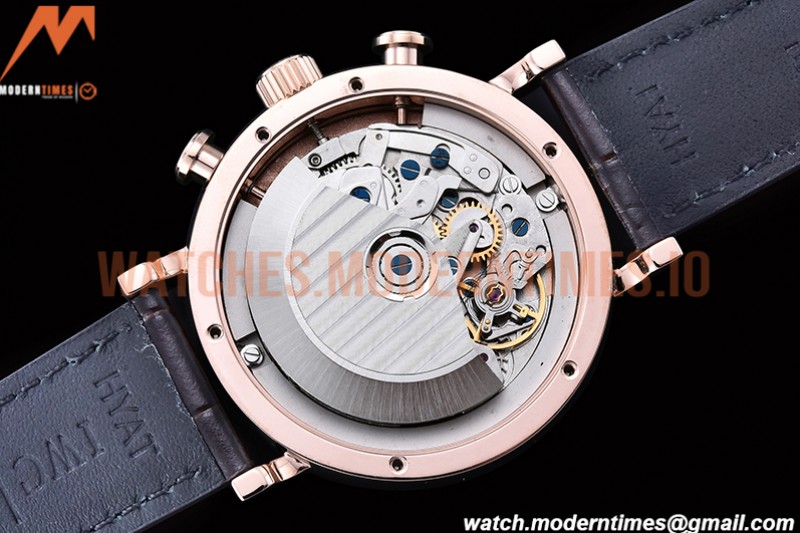 IWC - Portofino Chrono IW3910 RG/LE Blue/RG Stk TWF A7750