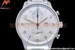 IWC - Portuguese Chrono Ed IW3716 SS/SS Wht/Num ZF A69355