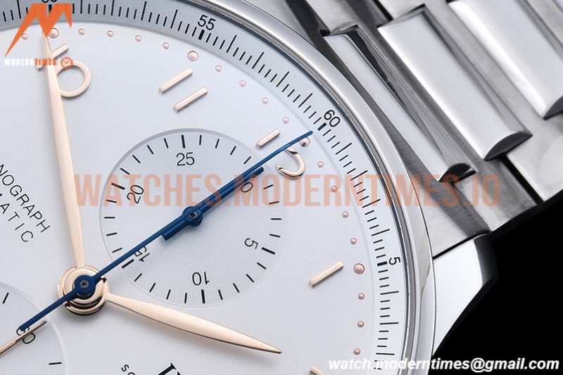 IWC - Portuguese Chrono Ed IW3716 SS/SS Wht/Num ZF A69355
