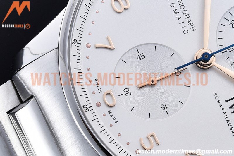 IWC - Portuguese Chrono Ed IW3716 SS/SS Wht/Num ZF A69355