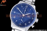 IWC - Portuguese Chrono Ed IW3716 SS/SS Blue/Num ZF A69355