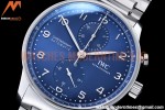 IWC - Portuguese Chrono Ed IW3716 SS/SS Blue/Num ZF A69355