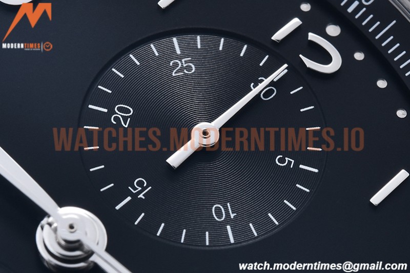 IWC - Portuguese Chrono Ed IW3716 SS/SS Blk/Num ZF A69355