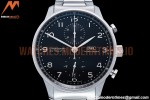 IWC - Portuguese Chrono Ed IW3716 SS/SS Blk/Num ZF A69355