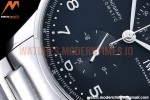 IWC - Portuguese Chrono Ed IW3716 SS/SS Blk/Num ZF A69355
