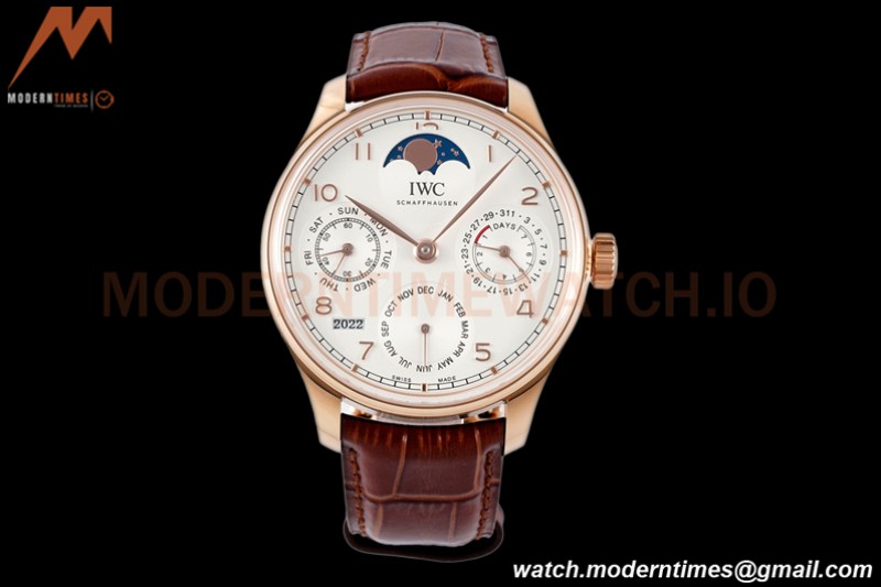 IWC - Portuguese Perpetual Calendar 42mm IW503302 RG/LE White/Num APSF A52010