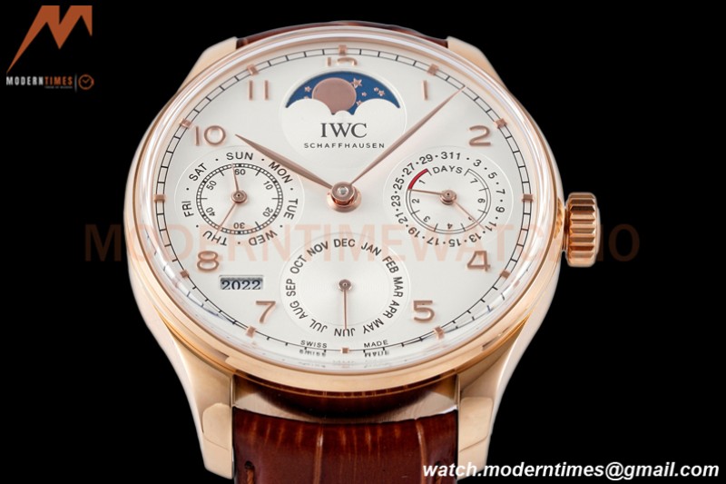 IWC - Portuguese Perpetual Calendar 42mm IW503302 RG/LE White/Num APSF A52010